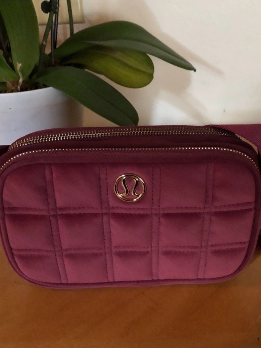 Lululemon Quilted Velour Crossbody Camera Bag 2L
